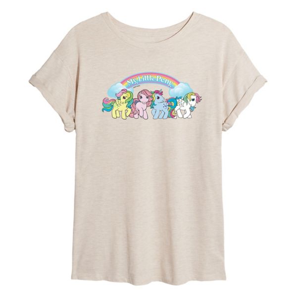 

Детская оверсайз футболка My Little Pony в ретро-стиле Licensed Character, бежевый