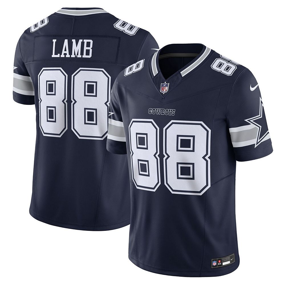 

Мужские кроссовки Nike CeeDee Lamb Navy Dallas Cowboys Vapor F. Ограниченный Джерси, цвет Cow Navy