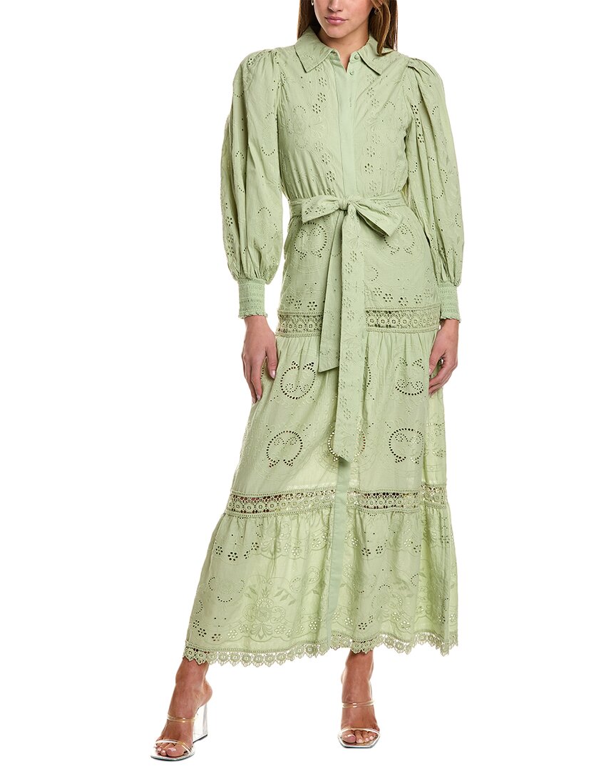 

Alice + olivia Платье миди Lilly, зеленый