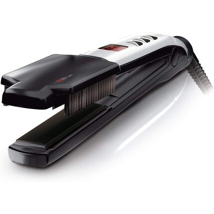

Профессиональный выпрямитель для волос SwissX Super Brush & Shine с генератором ионов и цифровым дисплеем — черный, Valera