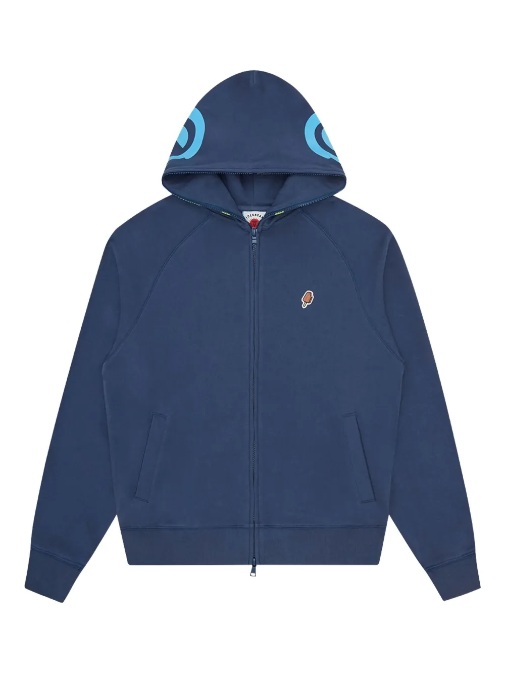 

Толстовка на молнии с градиентным эффектом Icecream, синий