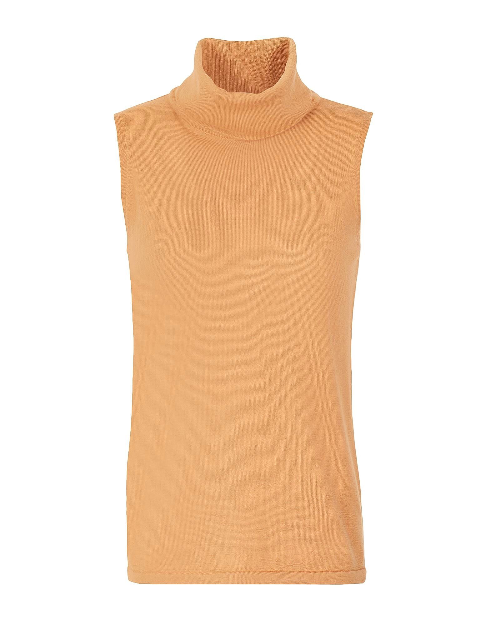 

Вязаная водолазка без рукавов 7 By Yoox, песочный