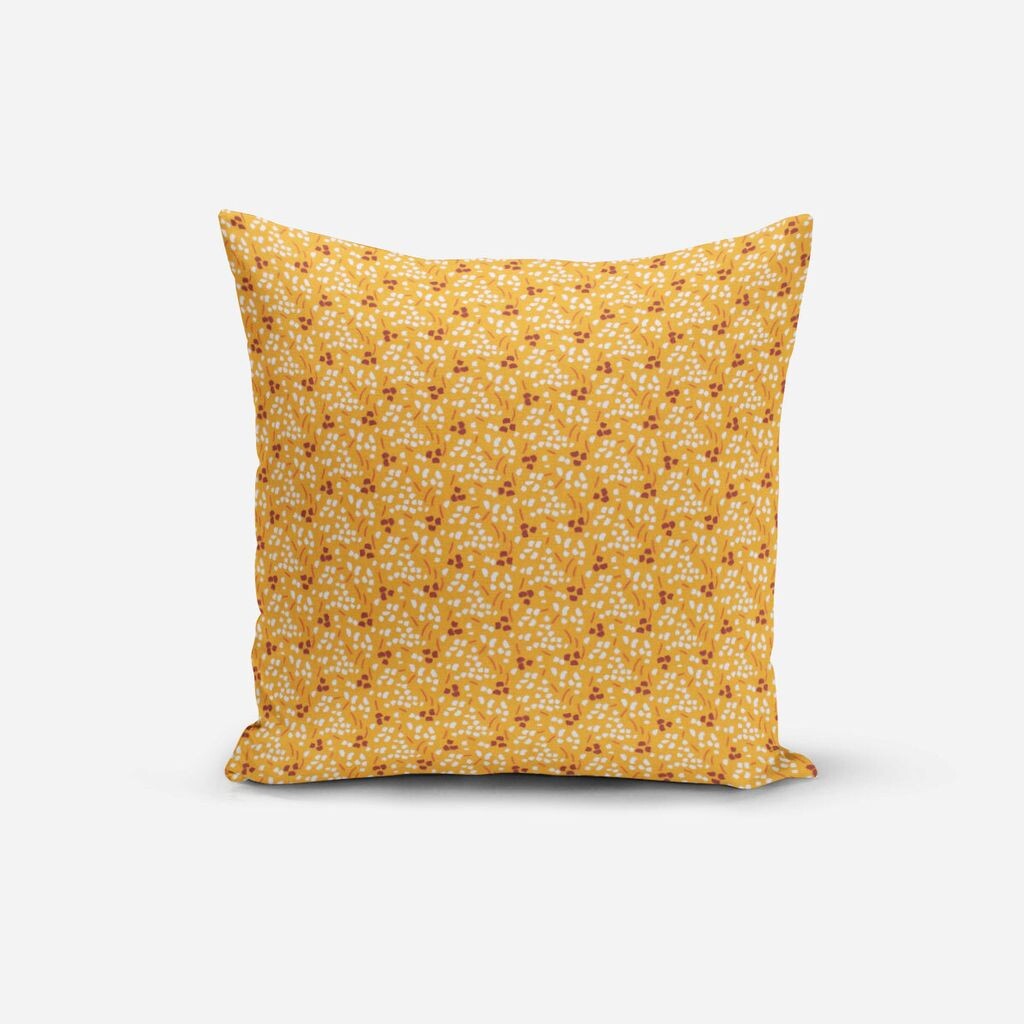 

КРАСИВАЯ ЖИЗНЬ. Чехол на подушку Траун в горошек, горчично-желтый, белый, красный, размер 70x70см (ВxШ) Размер 70x70см (ВxШ) Schöner-Leben