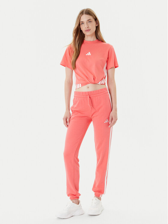 Футболка regular fit Essentials 3-Stripes KE4377 Adidas, красный — фото 2