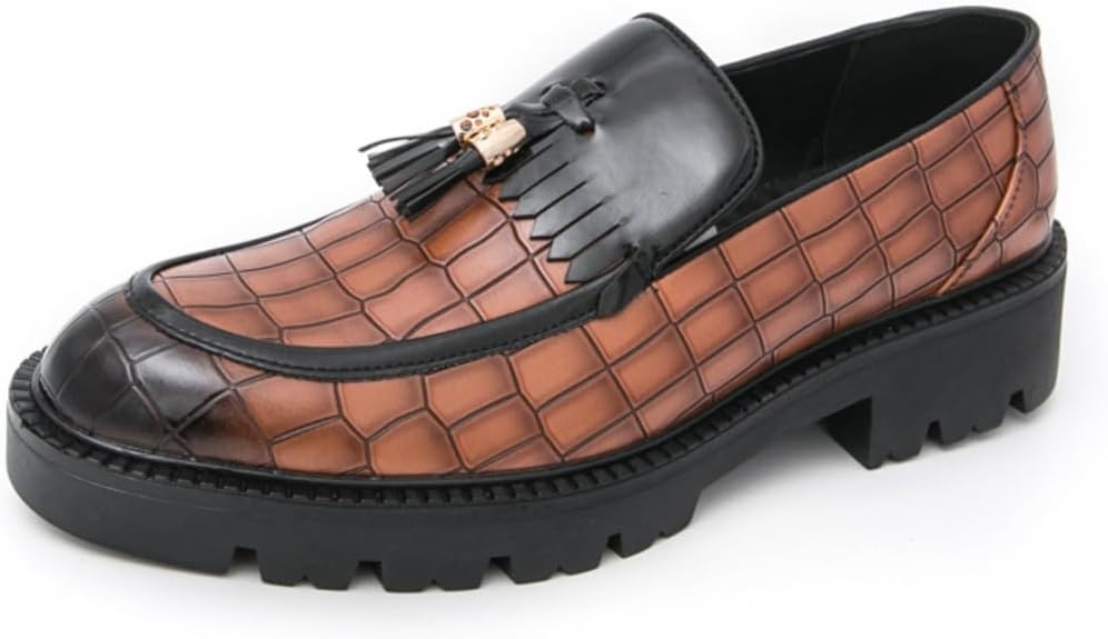 

Элегантные лоферы без шнурков из искусственной кожи Y2K с тиснением Ctkvbmeoi, желтый