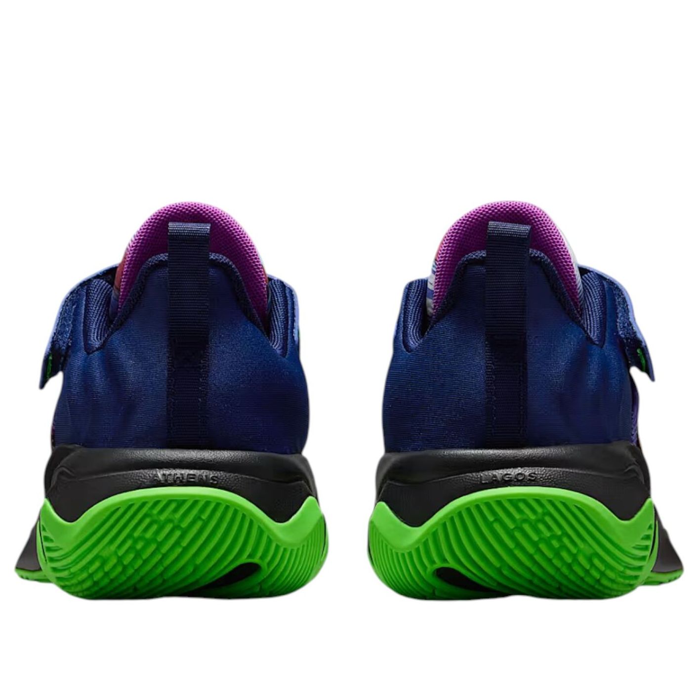 Кроссовки (PS) Nike Giannis Immortality 4 'Space Blue Impact Green Bright Purple Black' — фото 4