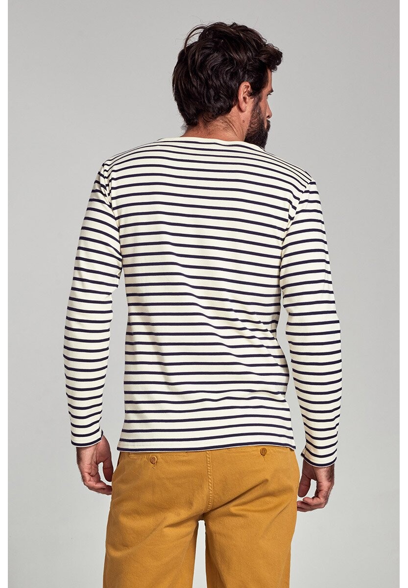 Топ с длинными рукавами MARINIÈRE CLASSIC T-SHIRT Armor lux, цвет nature/navire — фото 3
