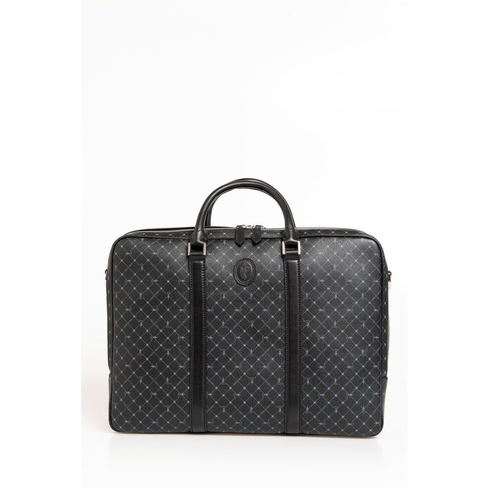 

Черный кожаный мужской портфель Trussardi