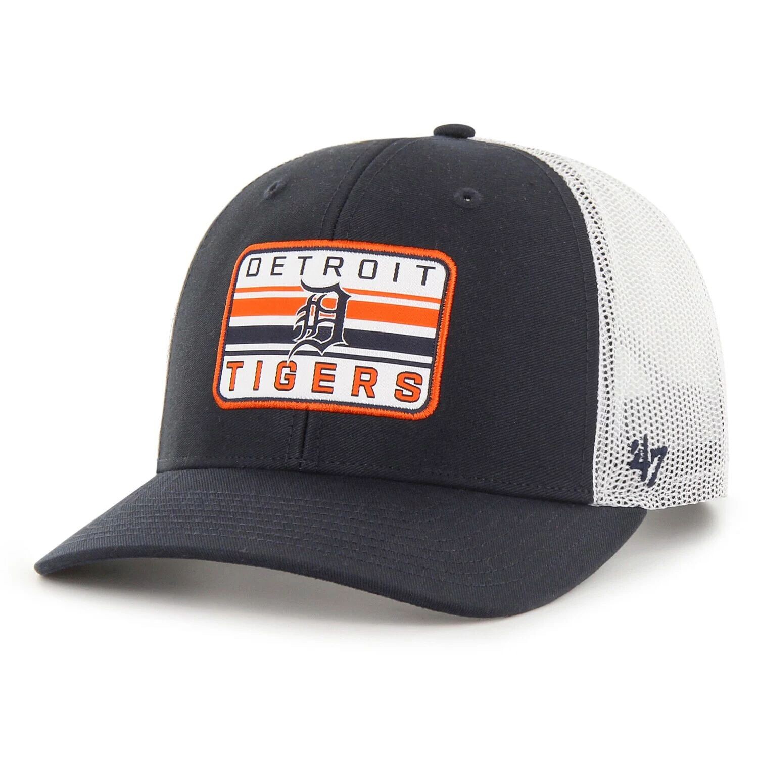 

Мужская темно-синяя регулируемая кепка Detroit Tigers Drifter Trucker '47