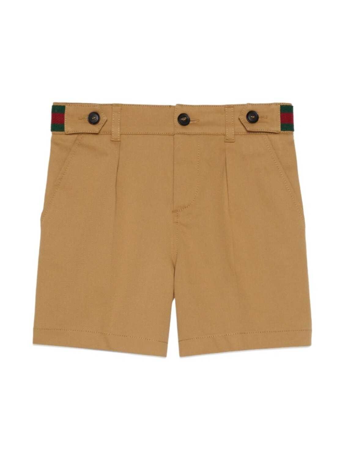 

Gucci Kids шорты с отделкой Web, коричневый