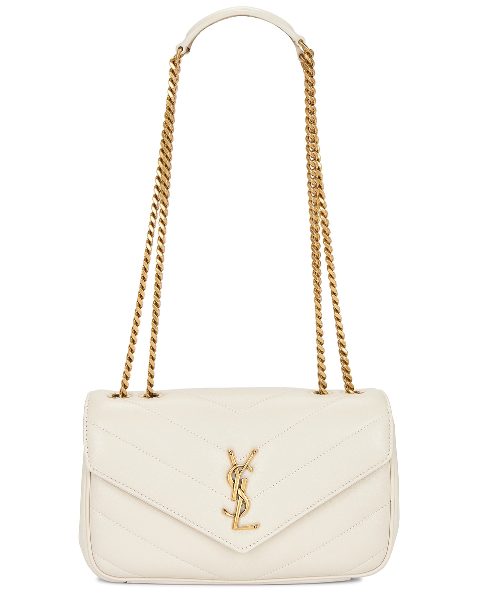 

Маленькая сумка Loulou на цепочке Saint Laurent, Crema Soft
