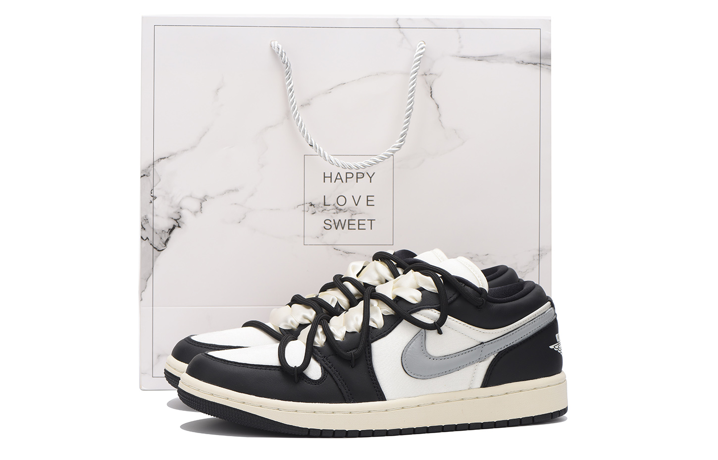 

Кроссовки Air Jordan 1 Vintage Basketball Shoes Women's Low-top Gray, серый