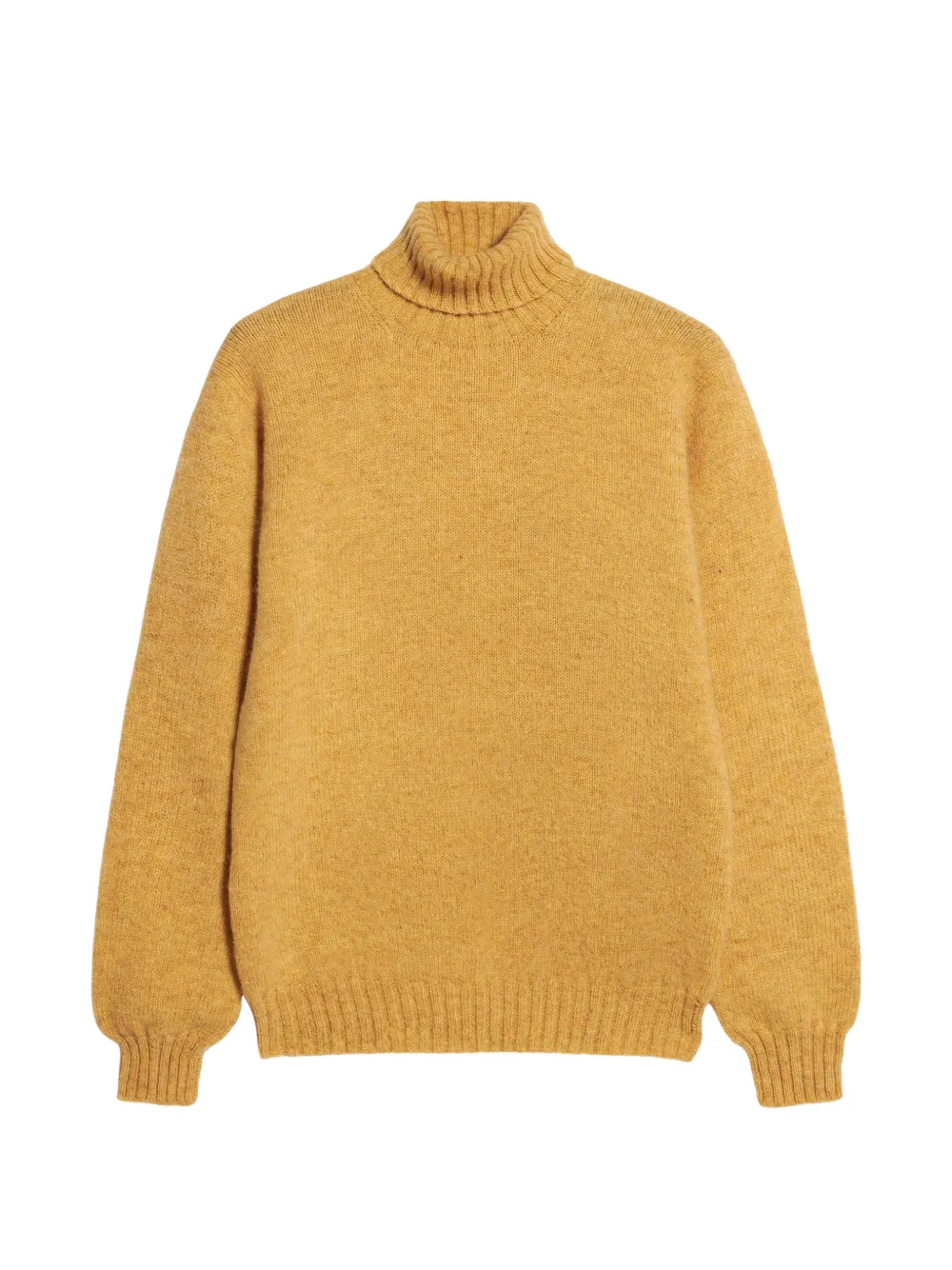 

Шетландский свитер с воротником-стойкой Fortela, желтый