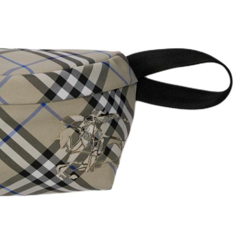 Burberry Полиэстеровый поясной мешок мужской мохово-зеленый — фото 3