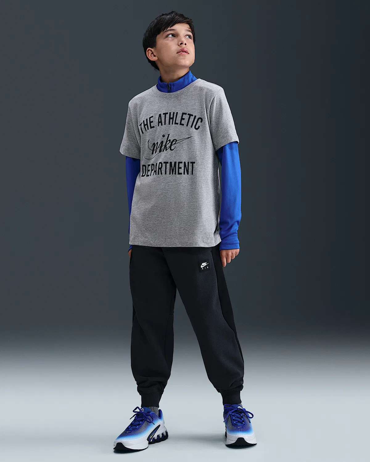 Детская футболка Nike Air, Dark Grey Heather — фото 4