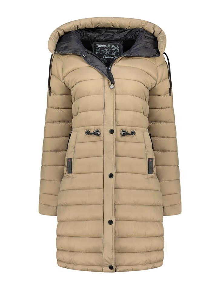 

Стеганое пальто Батигеак бежевого цвета Canadian Peak