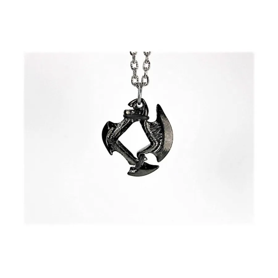 

Подвеска, лезвие топора d6, 12 мм, с отделкой цвета бронзы серого цвета, Dice Jewelry - Necklaces (Chessex)