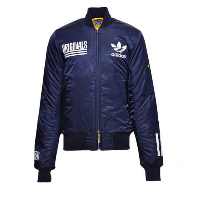 Adidas Originals Пуховик мужской синий — фото 3