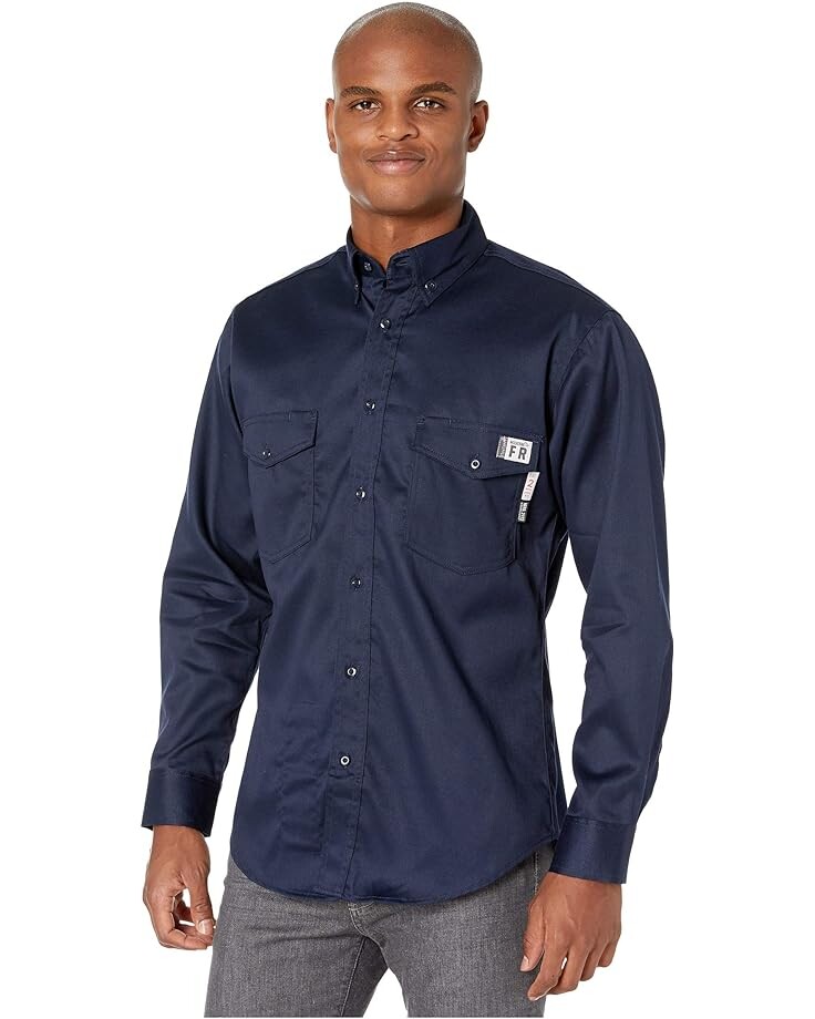 

Рубашка Wolverine FR (Flame Resistant) Twill, темно-синий