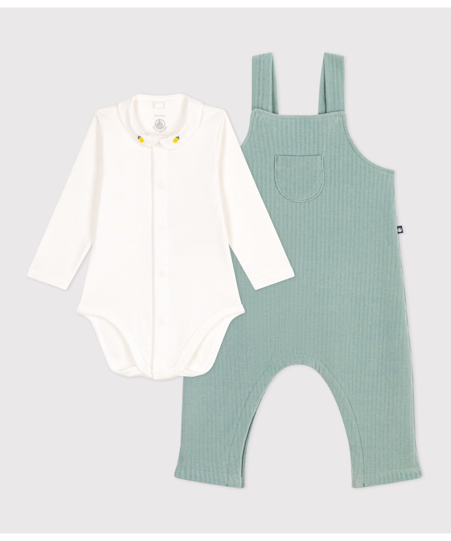 Детский комплект из 2 предметов PETIT BATEAU, Light green