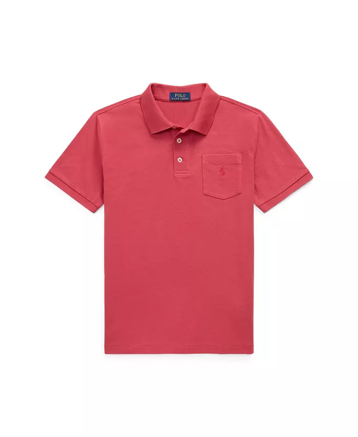 

Поло с карманом Big Boys Polo Ralph Lauren, красный