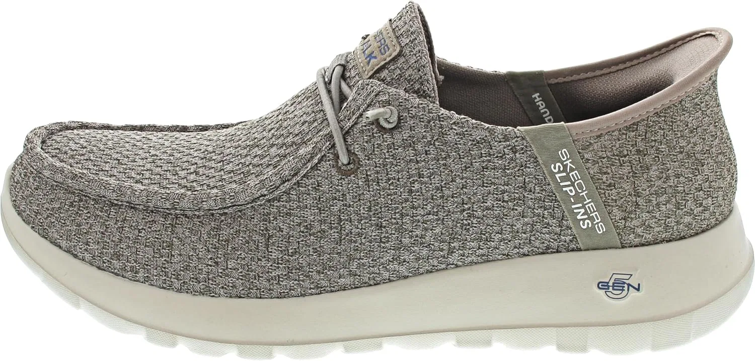 Мужские слипоны Skechers Hands-Free Go Walk Max - кроссовки без помощи рук, Taupe