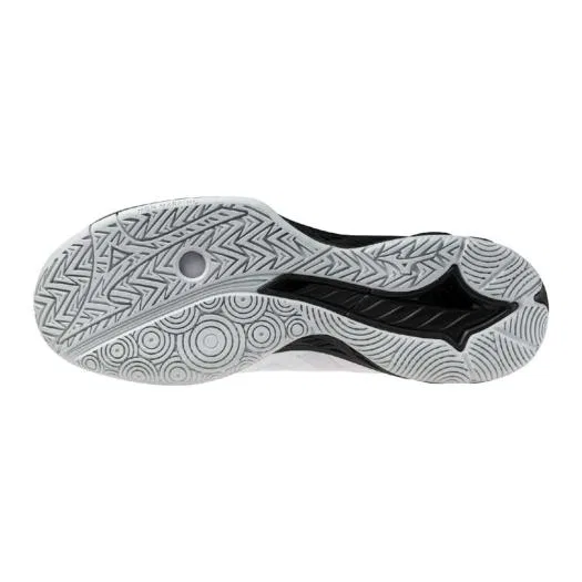 Кроссовки для бадминтона «Wave Fang EL2» от Mizuno, White X Black X Gray — фото 2