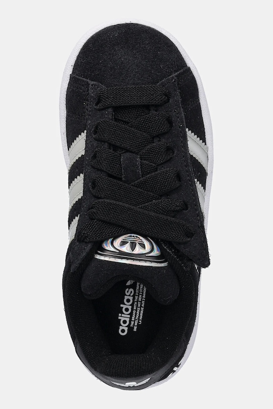 Детские замшевые кроссовки Campus 00s с LED-подсветкой Adidas Originals, черный — фото 4