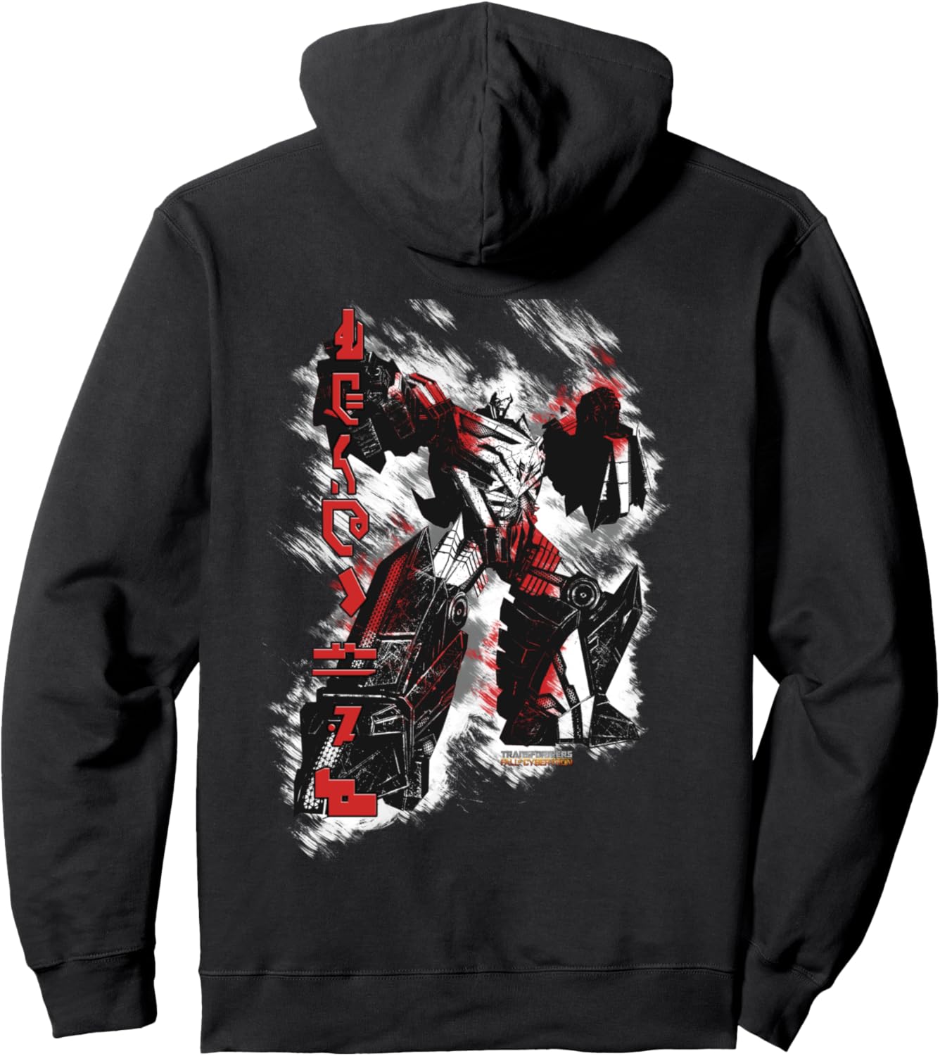 

Худи с изображением Мегатрона из фильма «Трансформеры: Падение Кибертрона», черное Transformers