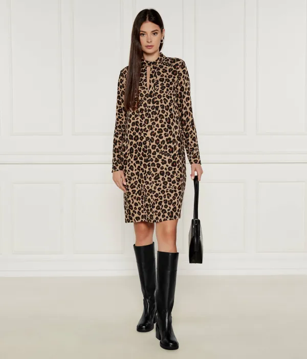 Кожаные сапоги Carlisle на блочном каблуке Michael Kors, черный — фото 2
