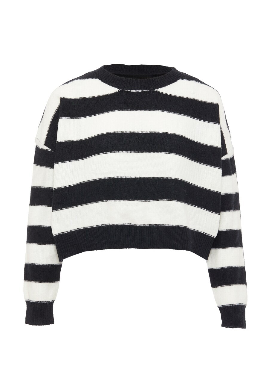 

Тонкий вязаный свитер faina Sweater, цвет black/wool white
