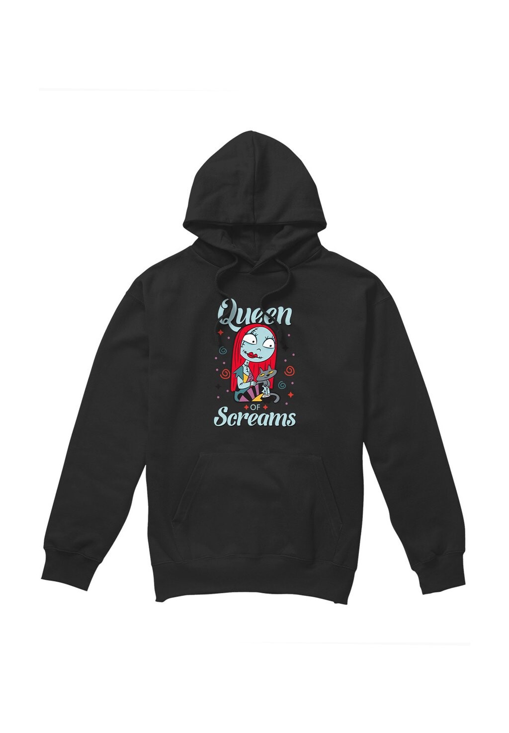 

Толстовка с капюшоном THE NIGHTMARE BEFORE CHRISTMAS QUEEN SALLY PRINT Disney, черный