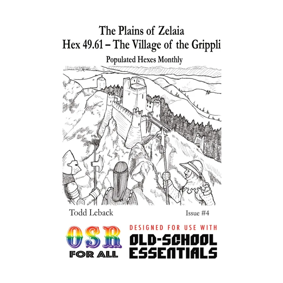 

Журнал #4 "The Village of the Grippli", Populated Hexes Monthly