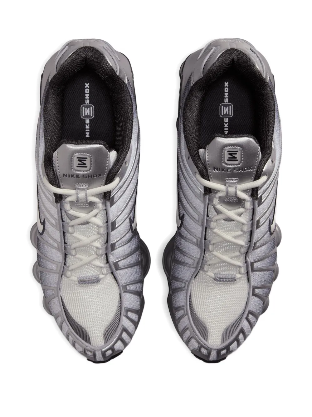 Металлические кроссовки Shox TL Nike, серый — фото 2