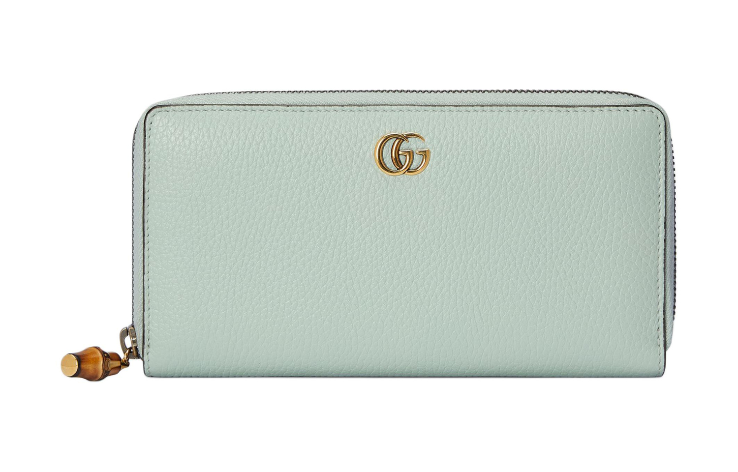 

GUCCI Кошелек Double G из кожи для женщин, цвет light green
