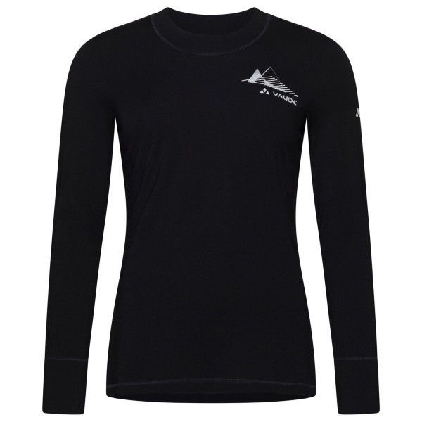 

Женская футболка Monviso Wool L/S 2 - нижнее белье из мериноса Vaude, черный