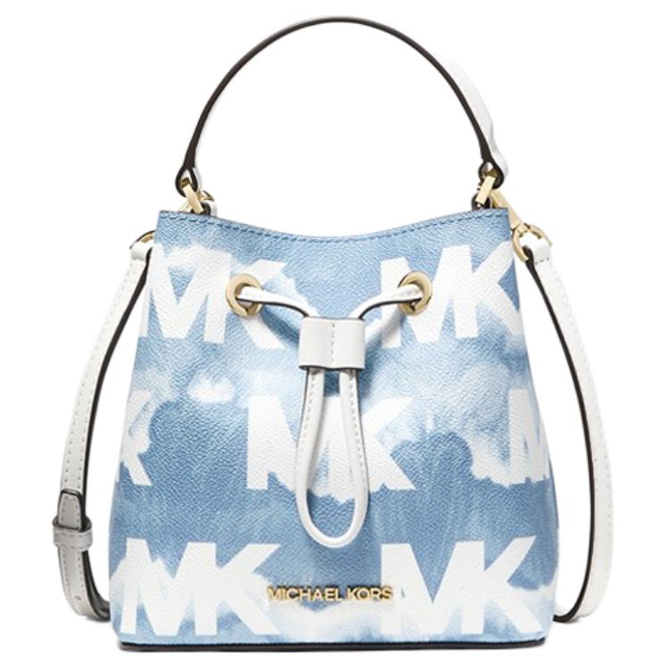 

Сумка-ведро из холста Suri, сумка через плечо, кроссбоди, женская клатч Sky Blue MICHAEL KORS