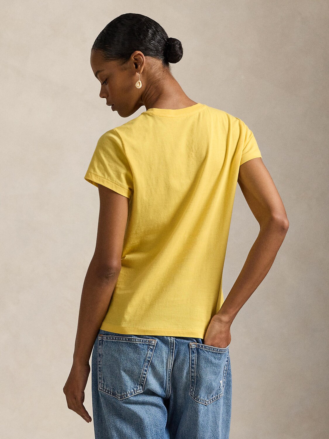 Polo Ralph Lauren Футболка в желтом цвете — фото 3
