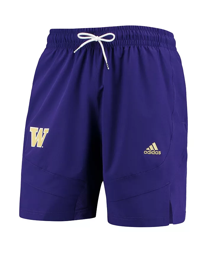 Мужские шорты для баскетбола Washington Huskies Swingman AEROREADY фиолетового цвета adidas — фото 3