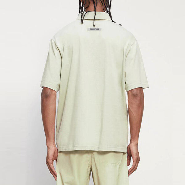 Рубашка fw20 polo shirt 'sage' Fear Of God Essentials, зеленый — фото 4