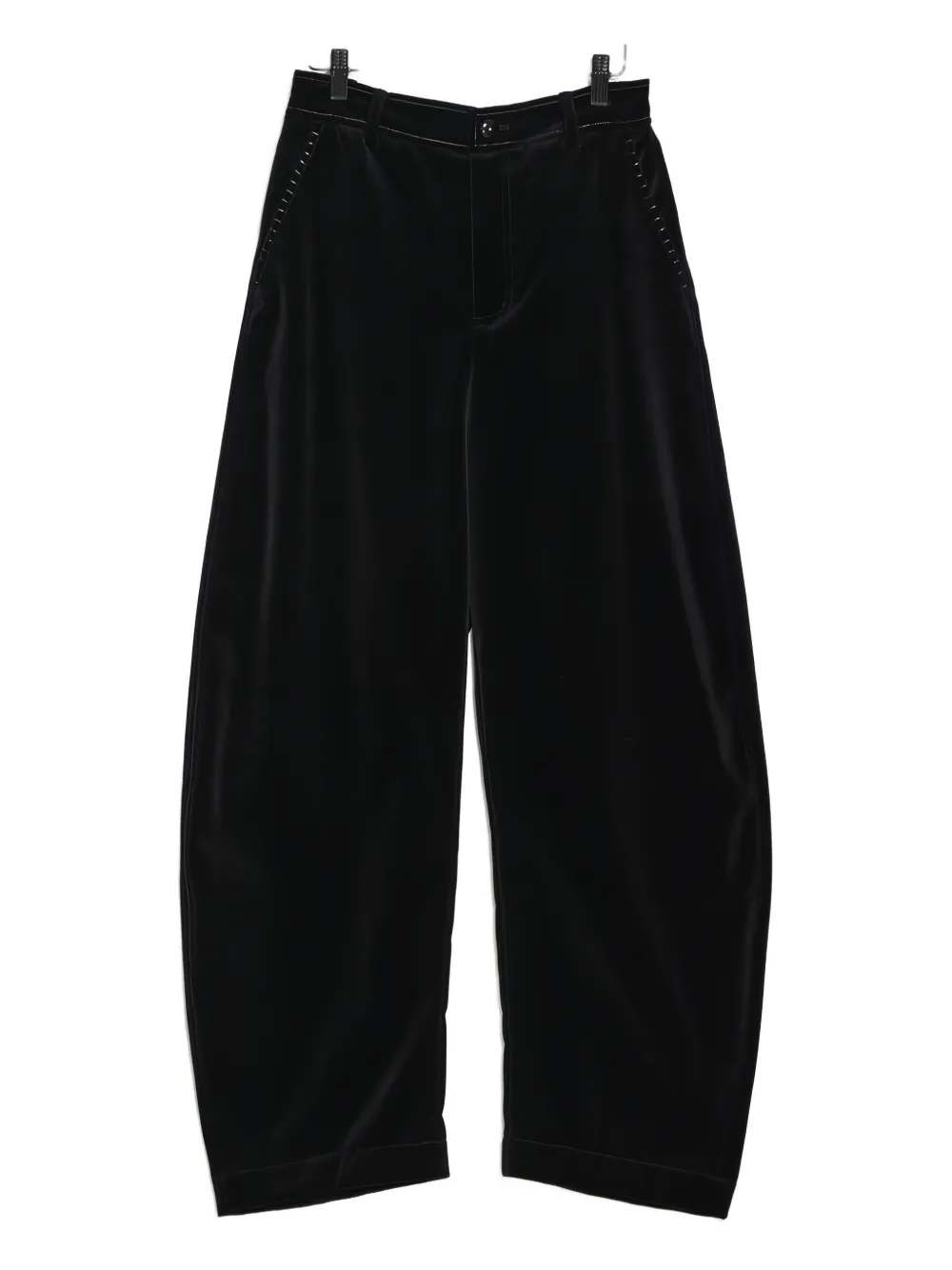 

Бархатные зауженные брюки Renli Su, черный