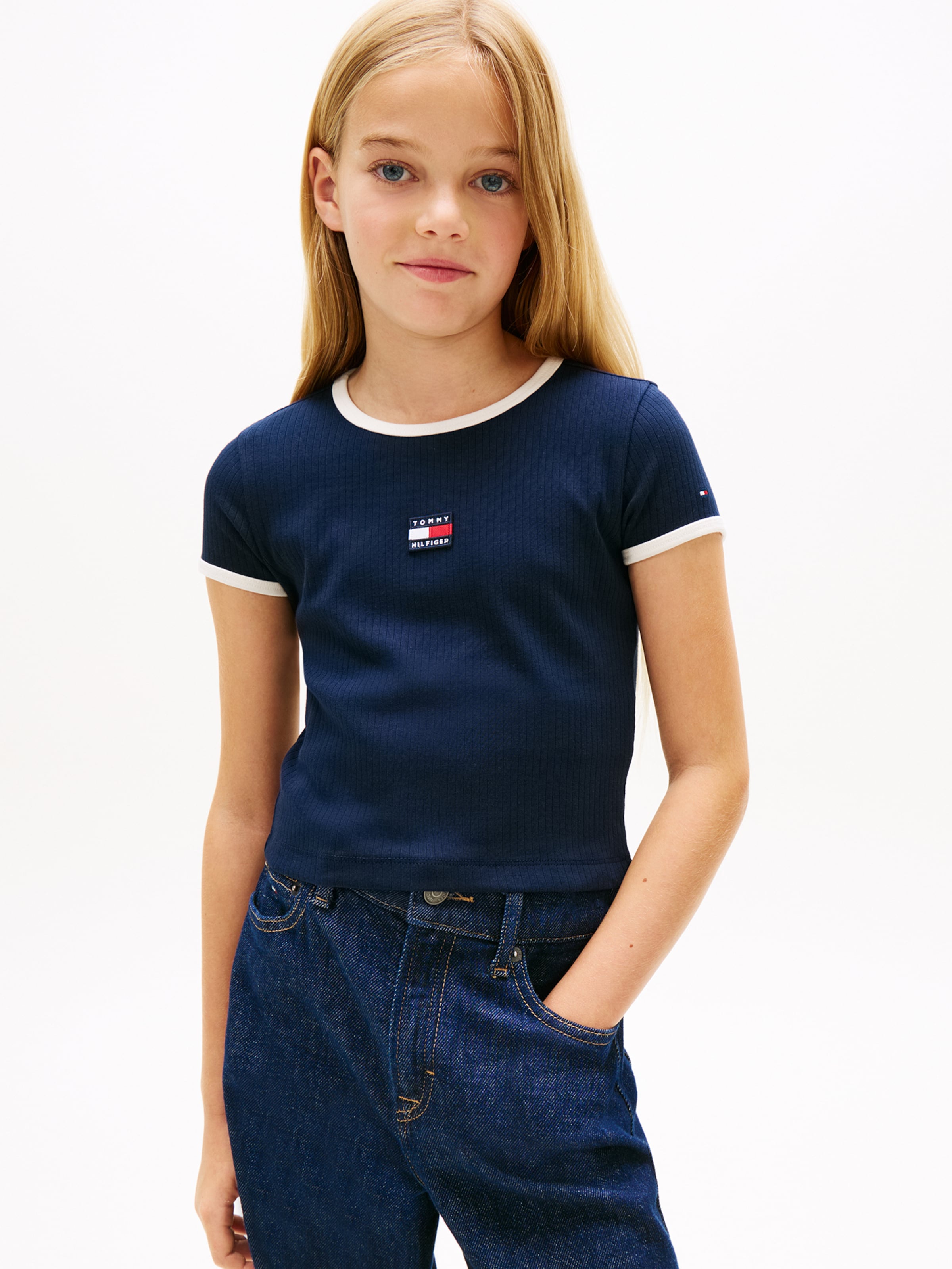 TOMMY HILFIGER Футболка 'HERITAGE' в цвете Navy — фото 2