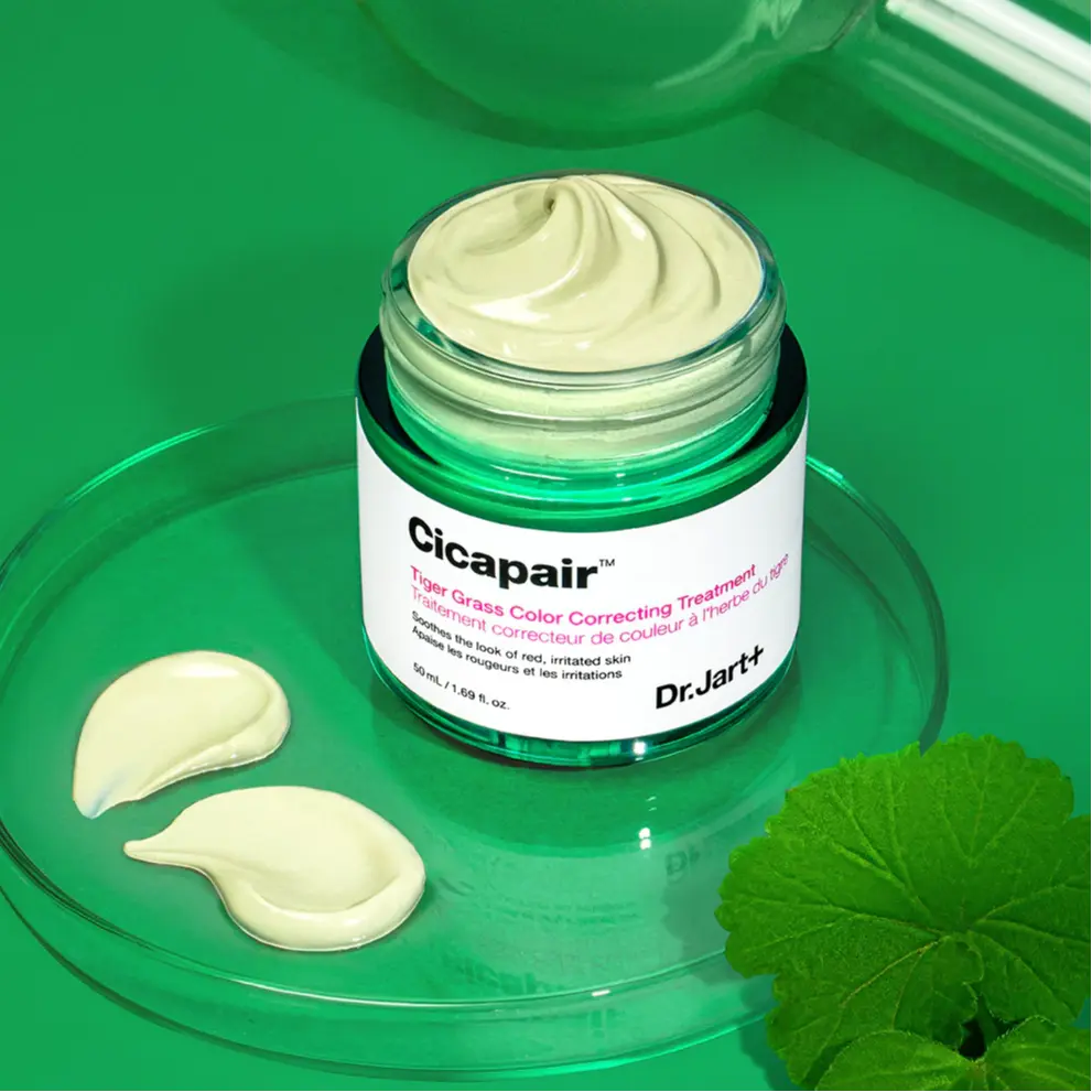 CC-крем Dr.Jart+ Cicapair Tiger Grass Color Correcting Treatment SPF22 для коррекции покраснений, 50 мл — фото 4