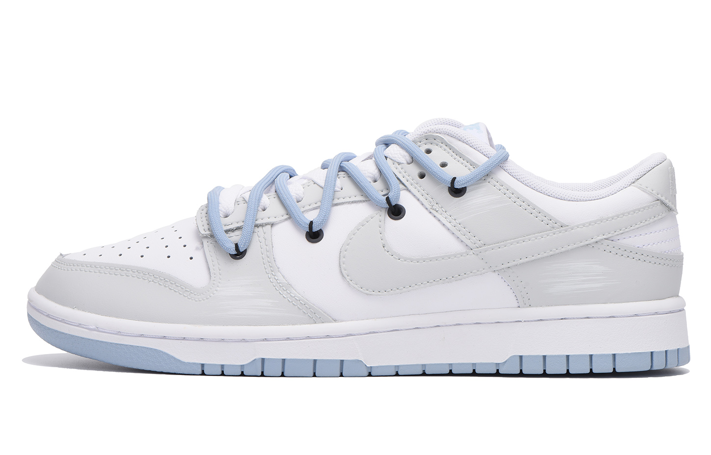 

Кроссовки Nike Dunk Skateboarding Shoes Men Low-top White/Blue, светло-серый