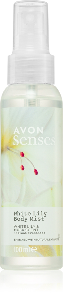 

Освежающий спрей для тела Senses «Белая лилия и мускус» Avon, 100 мл