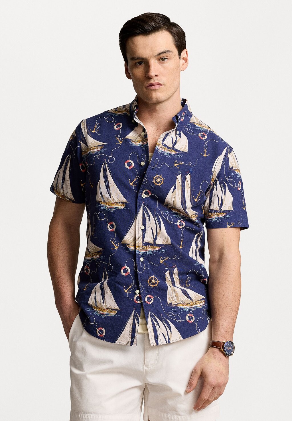 

Рубашка CUSTOM FIT NAUTICAL OXFORD SHIRT Ralph Lauren, темно-синий