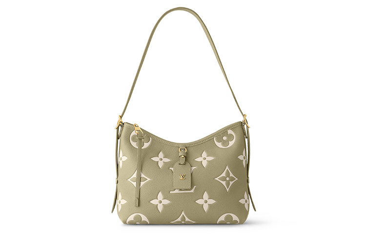 

Сумка-шоппер Carryall из зерненой телячьей кожи, комбинированная сумка, женская ручная сумка через плечо цвета хаки зеленый LOUIS VUITTON