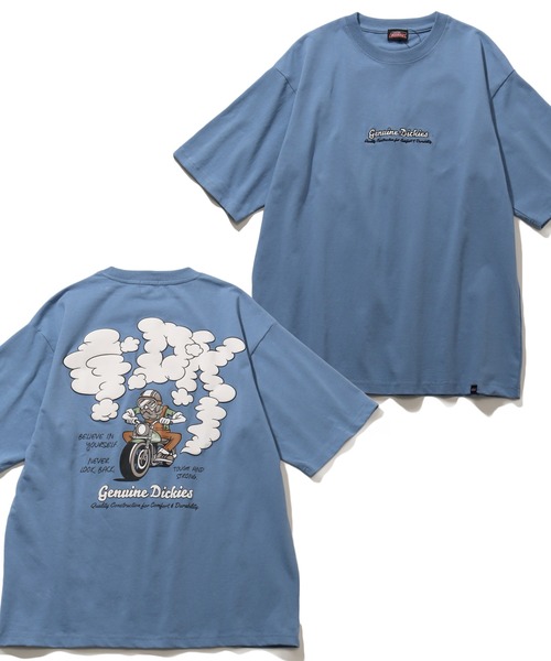 

Футболка с коротким рукавом, свободного кроя, с вышивкой и принтом Dickies, синий