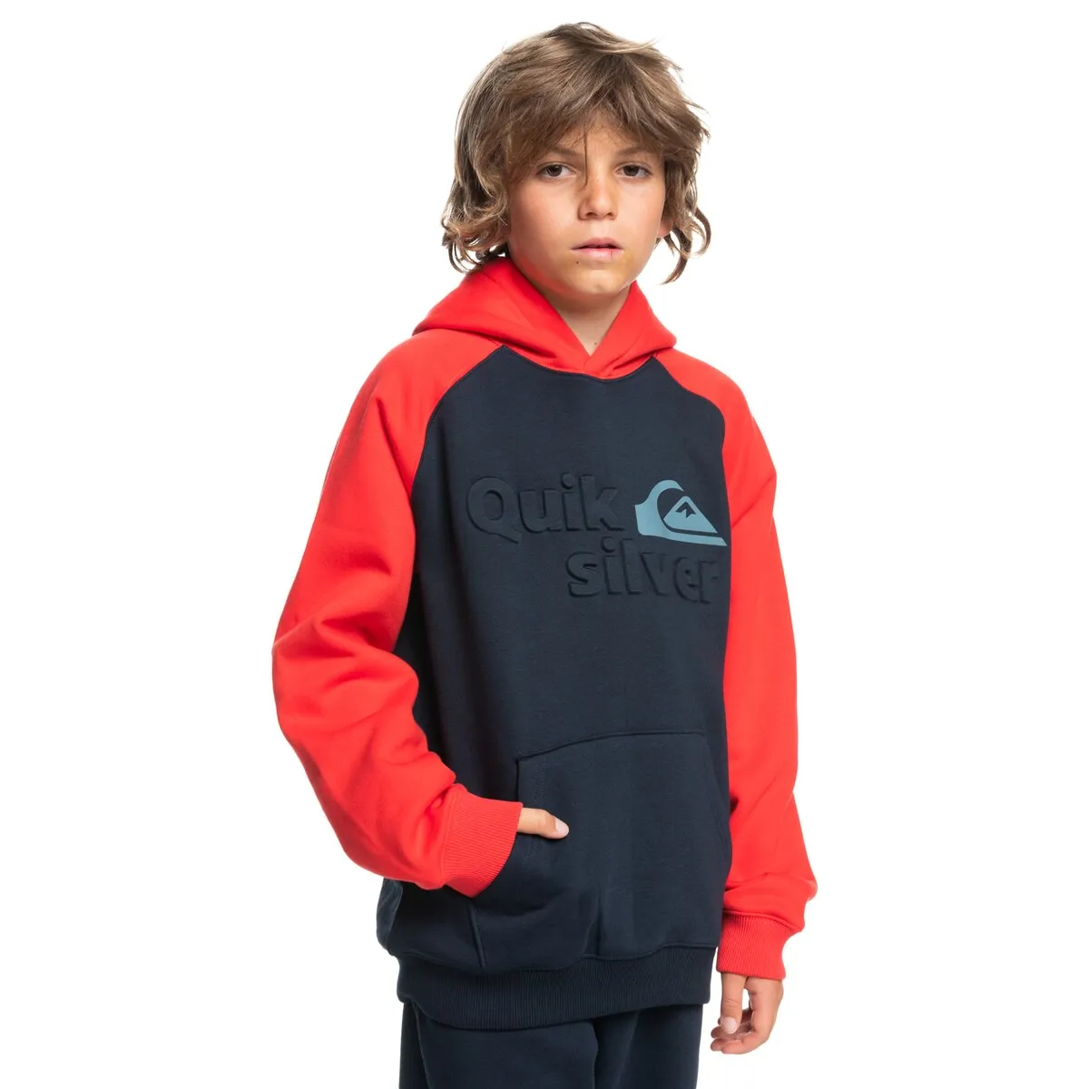 

Детская толстовка Quiksilver Age of Blue Emboss, тёмно-синий