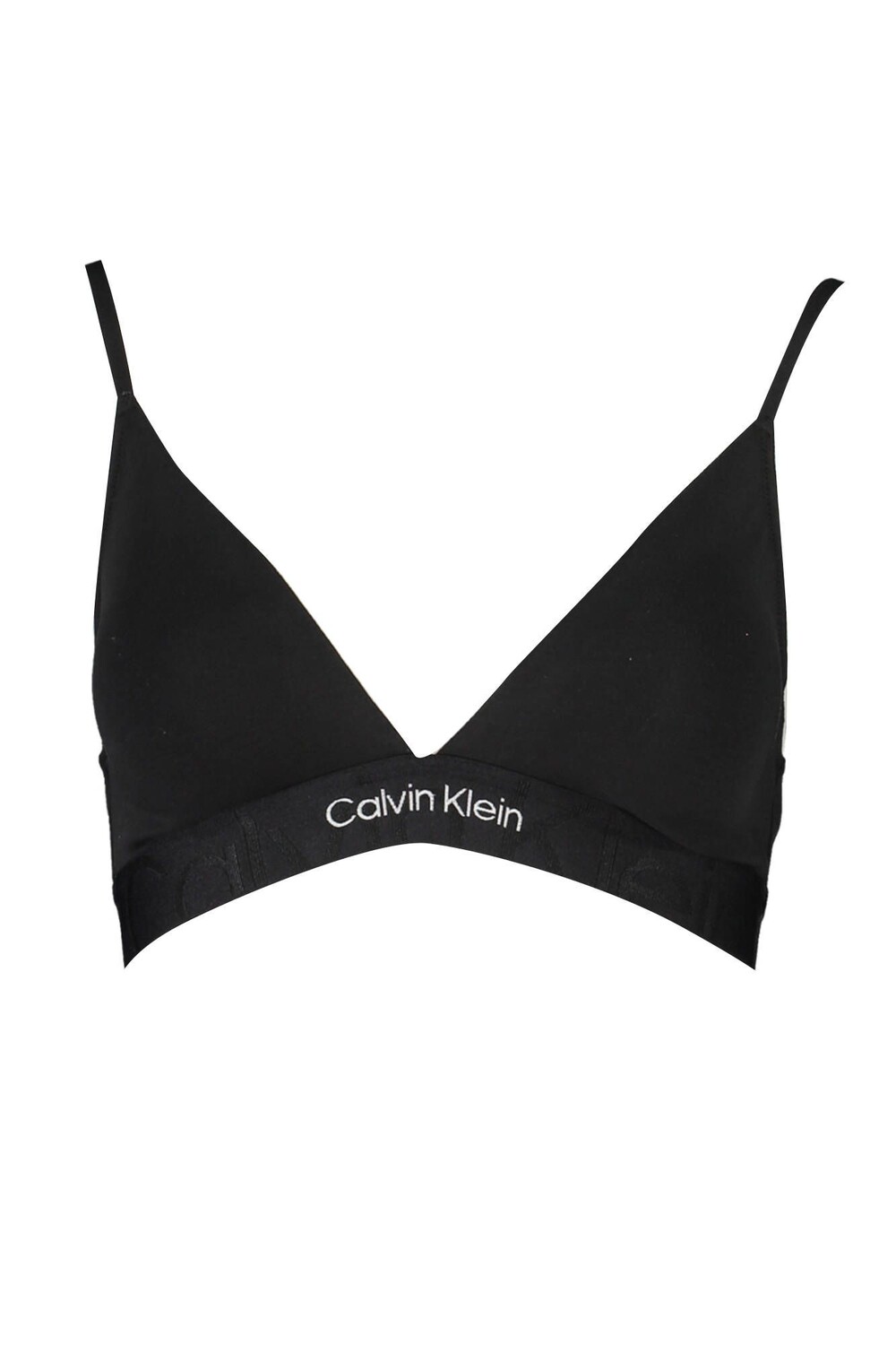 

Черный хлопковый женский бюстгальтер Calvin Klein